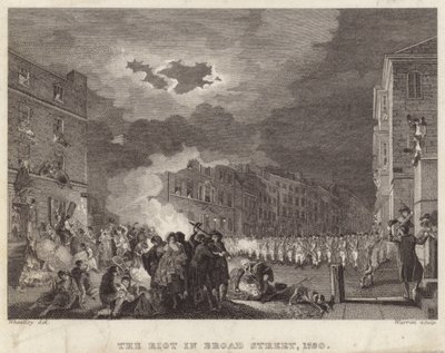 Motim na Broad Street em 1780 de Francis Wheatley