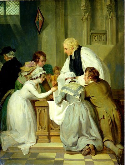 A comunhão (óleo sobre tela) de Francis Wheatley