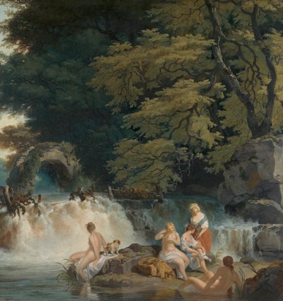 O Salto do Salmão, Leixlip de Francis Wheatley
