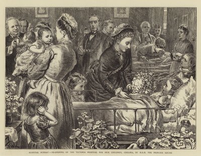 Hospital Domingo, Reabertura do Hospital Victoria para Crianças Doentes, Chelsea, por HRH a Princesa Louise de Francis Wilfred Lawson