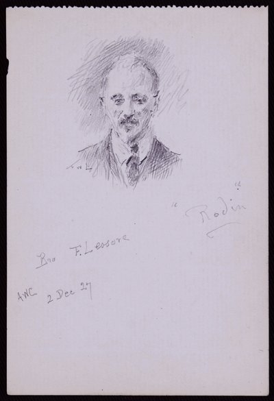 Retrato de Frederick Lessore de Francis Wilfred Lawson