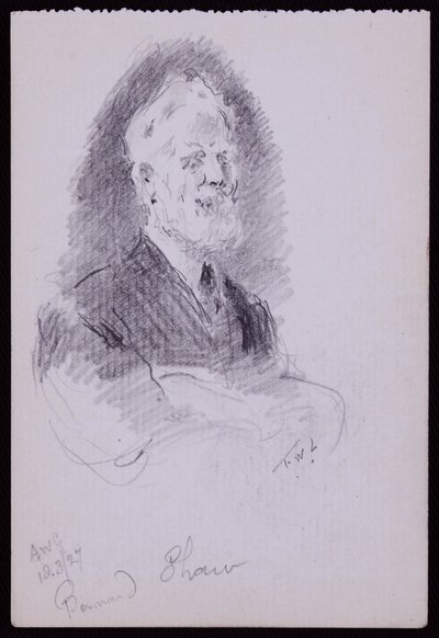 Retrato de George Bernard Shaw de Francis Wilfred Lawson