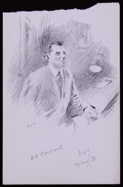 Retrato de HB Cresswell de Francis Wilfred Lawson
