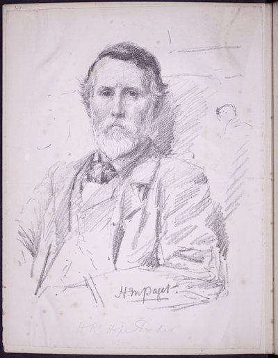 Retrato de Hope-Pinker HR, c.1900 (lápis sobre papel) de Francis Wilfred Lawson