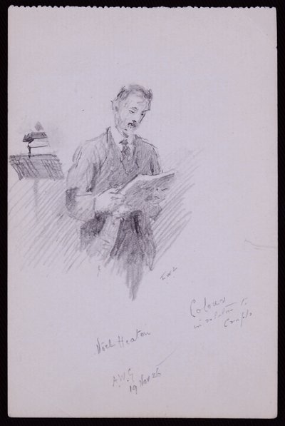 Retrato de Noel Heaton de Francis Wilfred Lawson