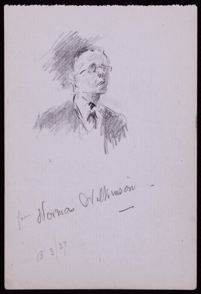 Retrato de Norman Wilkinson de Francis Wilfred Lawson