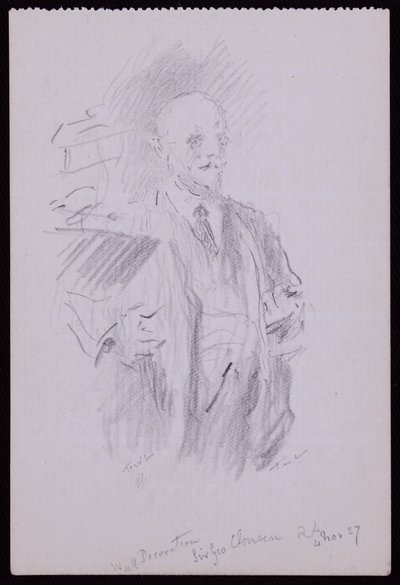 Retrato de Sir George Clausen de Francis Wilfred Lawson