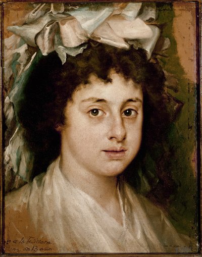 Retrato de Feliciana, aos 13 anos de idade (óleo sobre tela, c.1787) de Francisco Bayeu y Subias