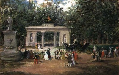 A Porta do Jardim Botânico em Madrid do Museu do Prado de Francisco Domingo Marqués
