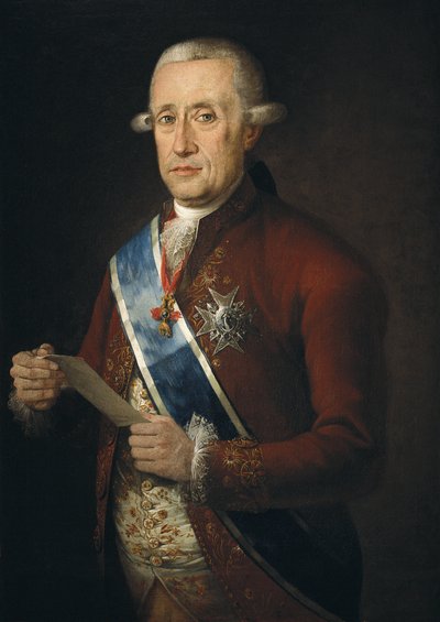 Jose Monino, Conde de Floridablanca, Ministro de Carlos III (óleo sobre tela) de Francisco Folc de Cardona