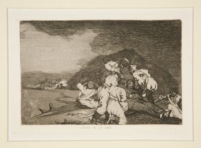 Você está bem? (É bem feito para você), pl. 6 de Os Desastres da Guerra de Francisco de Goya