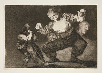 Bobalic?n (Simpleton), pl. 4 da série Los provérbios de Francisco de Goya