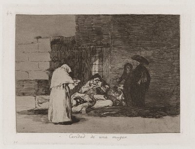 Caridade de uma mulher (Uma mulher de Francisco de Goya