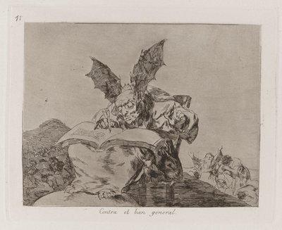 Contra el bien general (Contra o bem comum), Placa 71 de Los desastres de la guerra (Os Desastres da Guerra) de Francisco de Goya