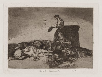 Pena cruel! (Cruel Tale of Woe!), Placa 48 de The Disasters of War de Francisco de Goya