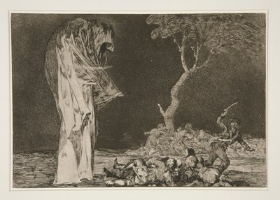 Nonsense of Fear (A Loucura do Medo), pl. 2 de Os provérbios de Francisco de Goya