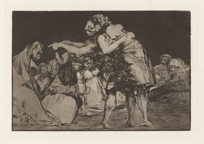 Desordenado (Disorderly Folly) ou Disparate matrimonial (Matrimonial Folly), também conhecido como La que mal marida nunca falta dizer (She Who Ill Wed Never Miss a Chance to Say So, da série Los disparates (Los proverbios) de Francisco de Goya
