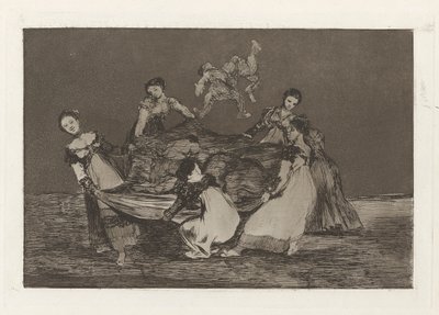 Disparate femenino (Feminino Folly), também conhecido como Pesa mas que un burro muerto (Mais pesado que um burro morto), da série Los disparates (Los proverbios) de Francisco de Goya
