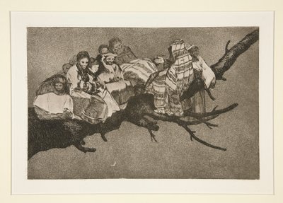 Ridículo Disparate (Folly Ridícula), pl. 3 da série Los provérbios de Francisco de Goya