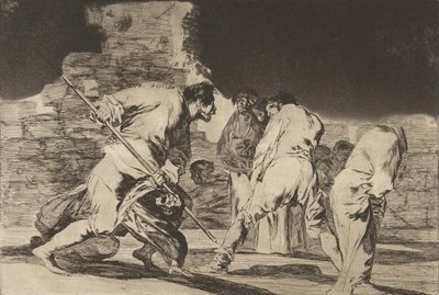 Disparates The Provérbios, ca. 1816-23 publicado em 1864. de Francisco de Goya
