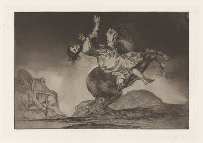 El Caballo Raptor (The Horse-Abductor), também conhecido como La mujer y el potro, que los dome otro (A Woman and a Horse, Let Someone Else Master Them), da série Los absurdities (Los proverbios) de Francisco de Goya