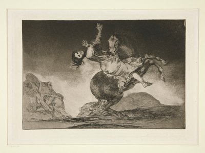 El caballo raptor (The Horse Abductor), pl. 10 da série Los proverbios de Francisco de Goya
