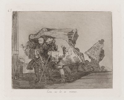 Isto não é menos assim, Placa 67 de The Disasters of War de Francisco de Goya