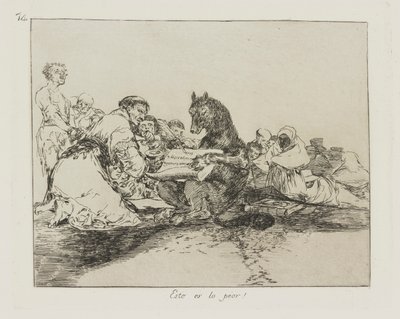 Este é o pior! (Isso é o pior de tudo!), pl. 74 da série Os Desastres da Guerra de Francisco de Goya