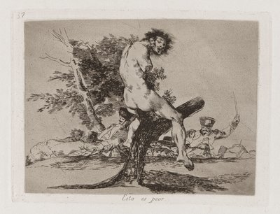 Isso é Pior, Placa 37 de Os Desastres da Guerra de Francisco de Goya