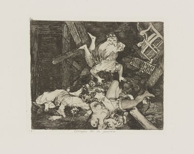 Devastação da guerra. (Ravages of War.), pl. 30 da série Os Desastres da Guerra de Francisco de Goya