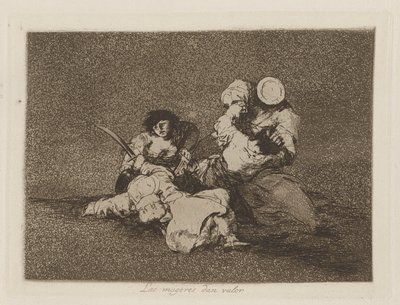 Las mugeres da valor (As mulheres dão coragem), pl. 4 da série Os Desastres da Guerra de Francisco de Goya