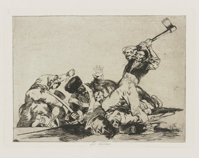 O mesmo (O Mesmo), pl. 3 da série Os Desastres da Guerra de Francisco de Goya