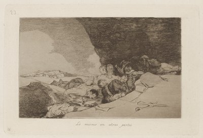 The Same Elsewhere, Placa 23 de The Disasters of War de Francisco de Goya