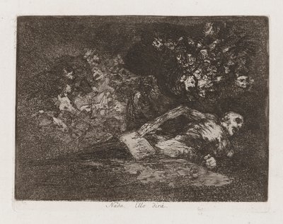 Nada. [Ello dir?] (Nada. The Event Will Tell), Plate 69 from Los desastres de la guerra (The Disasters of War) de Francisco de Goya
