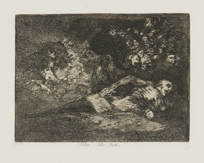 Algum. Vai dizer? (Nada. O Evento Dirá.), pl. 69 da série Os Desastres da Guerra de Francisco de Goya