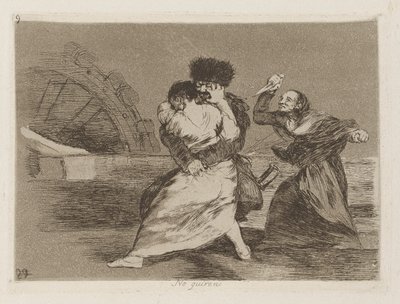 No quiren [sic] (Eles Dão de Francisco de Goya