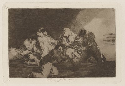 No se puede mirar (Uma lata de Francisco de Goya