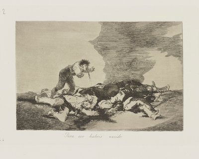 Para isso você nasceu. (É para isso que você nasceu.), pl. 12 da série Os Desastres da Guerra de Francisco de Goya