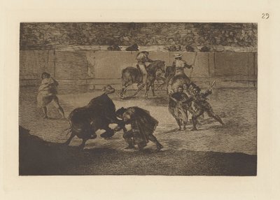 Pepe Illo fazendo o corte ao touro (Pepe Illo Fazendo a Passagem do de Francisco de Goya