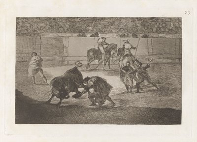 Pepe Illo fazendo o corte ao touro (Pepe Illo Fazendo a Passagem do de Francisco de Goya