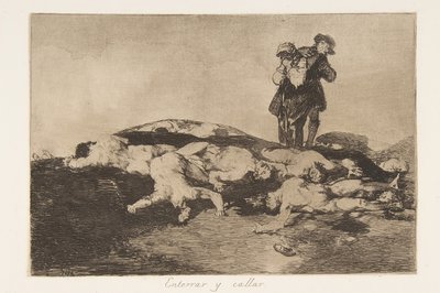 Plate18 de Desastres da guerra Desastres da guerra: Bury ..., 1810-20, publicado 1863. de Francisco de Goya