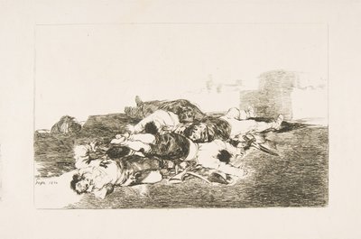 Ilustração 22 dos Desastres da Guerra Desastres da Guerra: Pior ainda. Tanto e ..., 1810. de Francisco de Goya