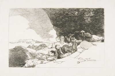 Ilustração 23 dos Desastres da Guerra Los Desastres de la Guerra: The Same Elsewhere. 1810. de Francisco de Goya