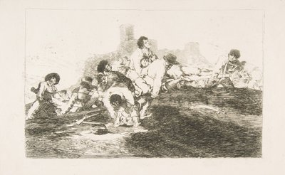 Ilustração 24 de Os Desastres da Guerra Los Desastres de la Guerra: Eles ainda podem ser de u ..., 1810. de Francisco de Goya