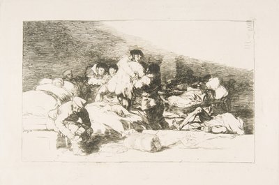 Ilustração 25 dos Desastres da Guerra Desastres da Guerra: Estes também. Também e ..., 1810. de Francisco de Goya