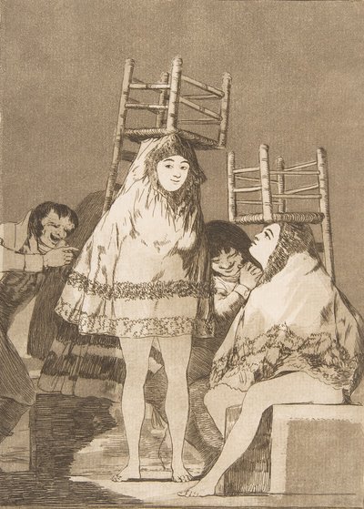 Ilustração 26 de Los Caprichos: Eles já têm um assento. Eles já têm um assento., 1799. de Francisco de Goya