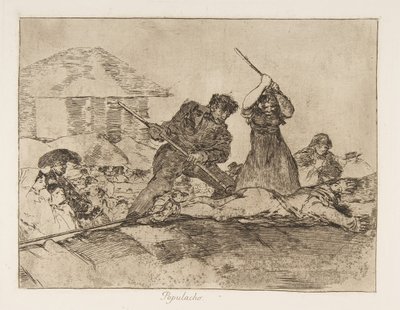 Placa 28 de Desastres da guerra Desastres da guerra: Rabbl ..., 1810 publicado em 1863. de Francisco de Goya
