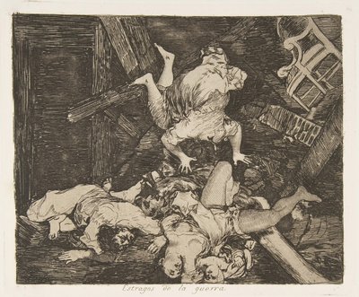 Placa 30 de Desastres da guerra Desastres da guerra: Ravag ..., 1810 publicado em 1863. de Francisco de Goya