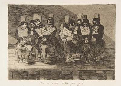 Placa 35 de Os Desastres de Guerra Los Desastres de La Guerra: One C ..., 1810, publicada em 1863. de Francisco de Goya