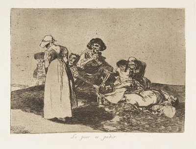 Placa 55 de Os Desastres da Guerra Los Desastres de la Guerra: Th ..., 1811-12 publicado em 1863. de Francisco de Goya
